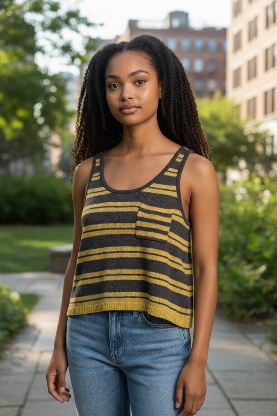 BDG knitted striped Sleeveless top Urban Outfitters women's size Medium